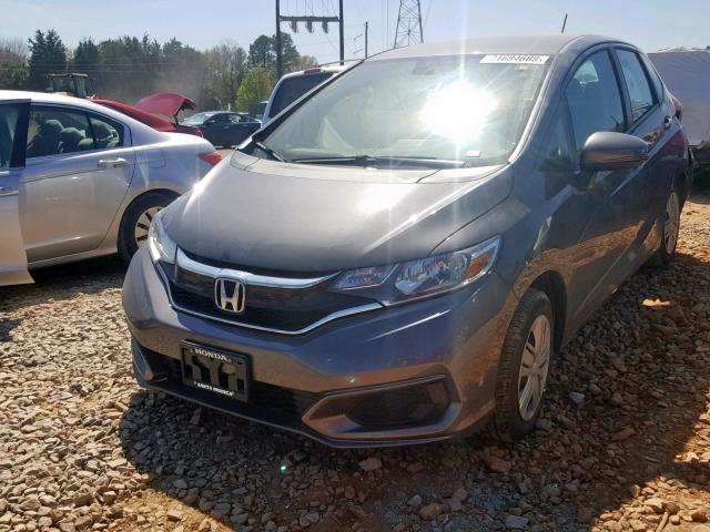 3HGGK5H42JM723054 - 2018 HONDA FIT LX GRAY photo 2