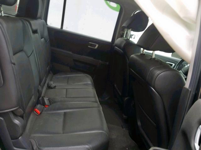 5FNYF4H5XDB009661 - 2013 HONDA PILOT EXL GRAY photo 6