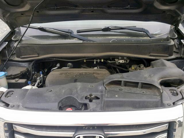 5FNYF4H5XDB009661 - 2013 HONDA PILOT EXL GRAY photo 7