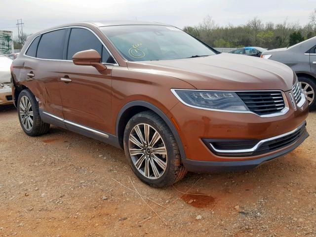 2LMPJ9JP9GBL87345 - 2016 LINCOLN MKX BLACK BROWN photo 1