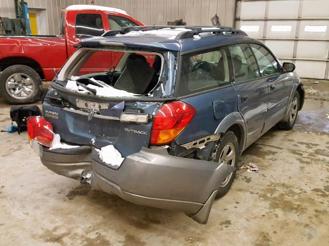 4S4BP61C967360606 - 2006 SUBARU LEGACY OUT BLUE photo 4