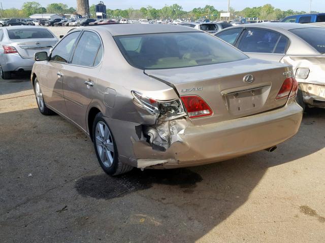 JTHBA30G855069998 - 2005 LEXUS ES 330 TAN photo 3