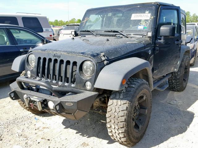 1C4AJWAGXFL510069 - 2015 JEEP WRANGLER S BLACK photo 2