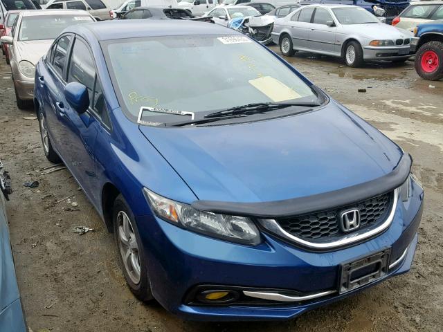 19XFB5F51EE000088 - 2014 HONDA CIVIC NATU BLUE photo 1