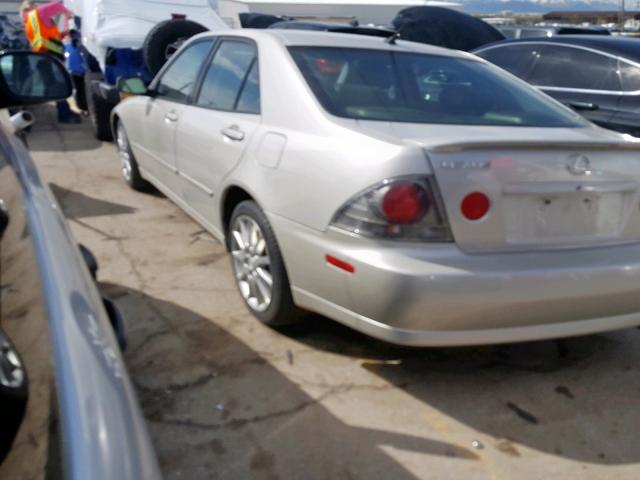 JTHBD192240088447 - 2004 LEXUS IS 300 TAN photo 3