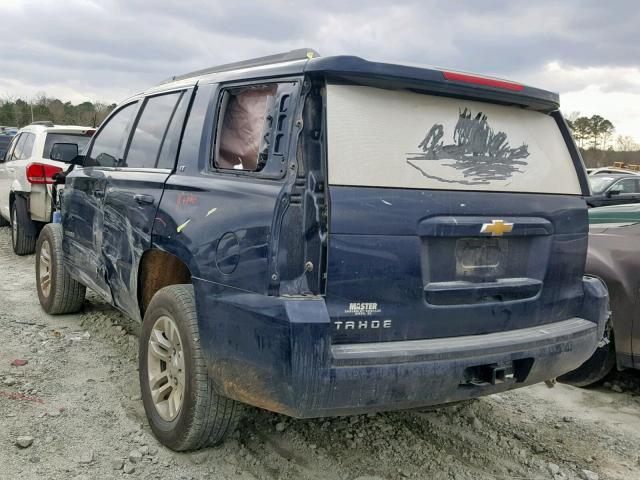 1GNSCBKC1JR237037 - 2018 CHEVROLET TAHOE C150 BLUE photo 3