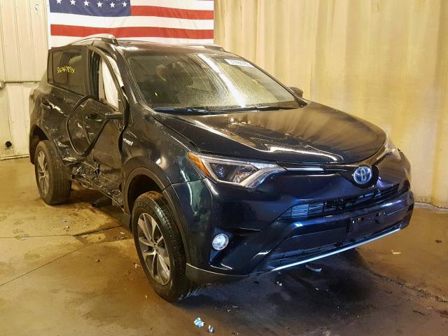 JTMRJREV9JD172017 - 2018 TOYOTA RAV4 HV LE BLUE photo 1