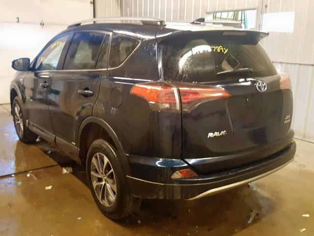 JTMRJREV9JD172017 - 2018 TOYOTA RAV4 HV LE BLUE photo 3