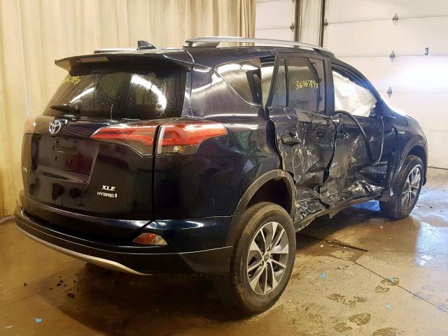 JTMRJREV9JD172017 - 2018 TOYOTA RAV4 HV LE BLUE photo 4