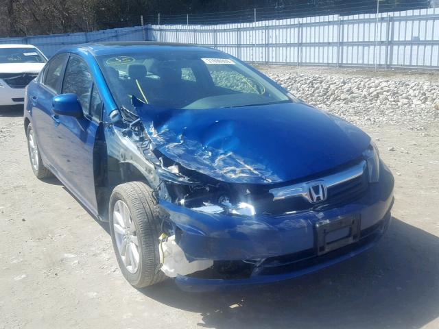 2HGFB2F91CH020538 - 2012 HONDA CIVIC EXL ლურჯი ფოტო 1