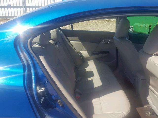 2HGFB2F91CH020538 - 2012 HONDA CIVIC EXL ლურჯი ფოტო 6