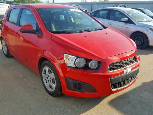 1G1JA6SH2F4149706 - 2015 CHEVROLET SONIC LS RED photo 1