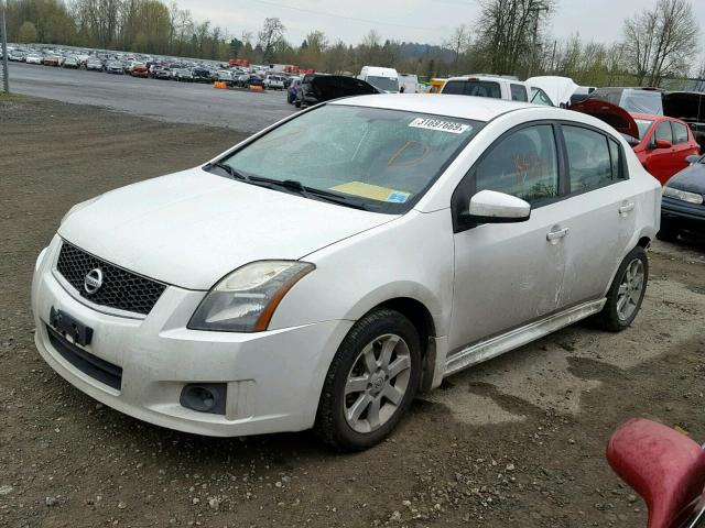 3N1AB6AP4AL695619 - 2010 NISSAN SENTRA 2.0 WHITE photo 2