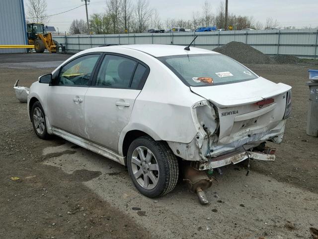 3N1AB6AP4AL695619 - 2010 NISSAN SENTRA 2.0 WHITE photo 3