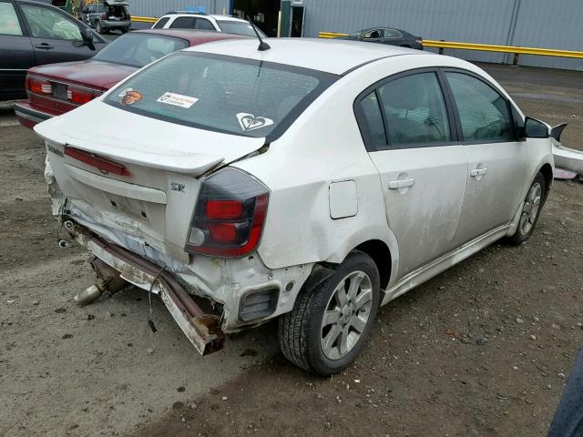 3N1AB6AP4AL695619 - 2010 NISSAN SENTRA 2.0 WHITE photo 4