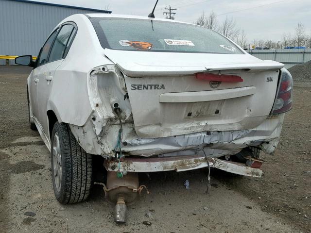 3N1AB6AP4AL695619 - 2010 NISSAN SENTRA 2.0 WHITE photo 9