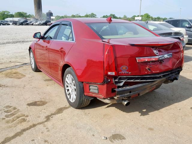 1G6DG5E56D0125043 - 2013 CADILLAC CTS LUXURY RED photo 3