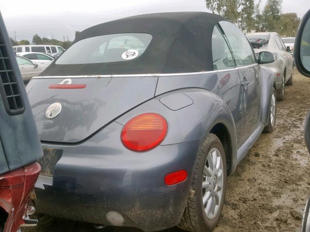 3VWCM31Y74M318365 - 2004 VOLKSWAGEN NEW BEETLE ნაცრისფერი ფოტო 4