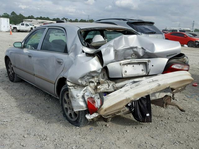 1YVGF22C025281524 - 2002 MAZDA 626 LX SILVER photo 3