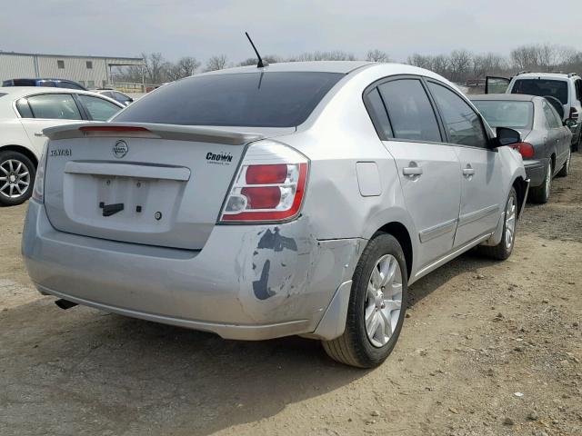 3N1AB6AP2BL651975 - 2011 NISSAN SENTRA 2.0 SILVER photo 4