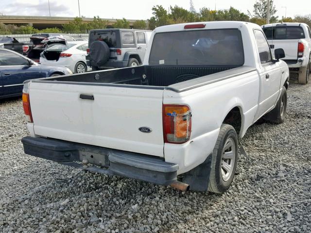 1FTYR10C4XPB71232 - 1999 FORD RANGER WHITE photo 4