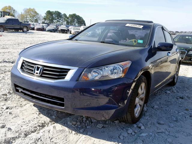 1HGCP2F82AA028008 - 2010 HONDA ACCORD EXL BLUE photo 2