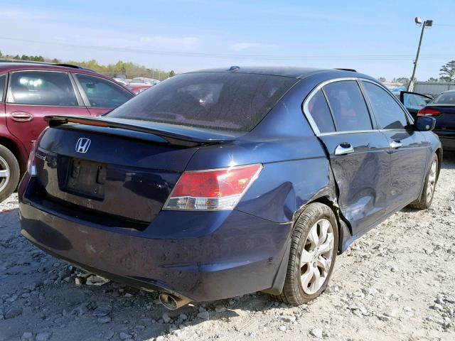 1HGCP2F82AA028008 - 2010 HONDA ACCORD EXL BLUE photo 4