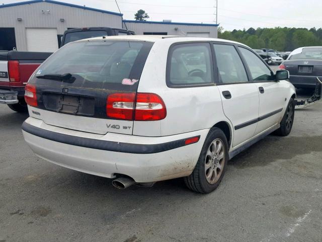 YV1VW29572F846831 - 2002 VOLVO V40 1.9T WHITE photo 4