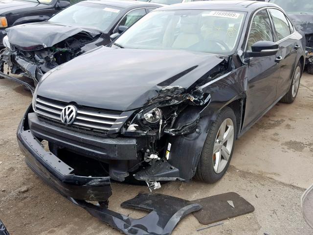 1VWBH7A31DC020715 - 2013 VOLKSWAGEN PASSAT SE BLACK photo 2