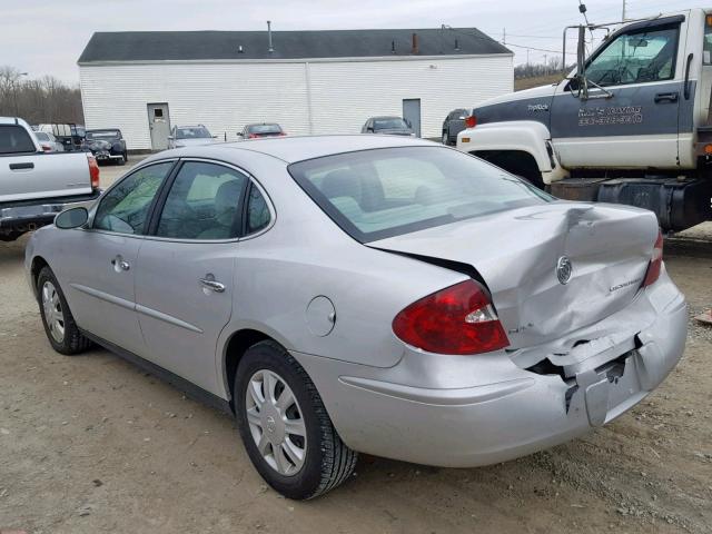 2G4WC532651203493 - 2005 BUICK LACROSSE C SILVER photo 3