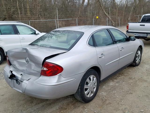 2G4WC532651203493 - 2005 BUICK LACROSSE C SILVER photo 4