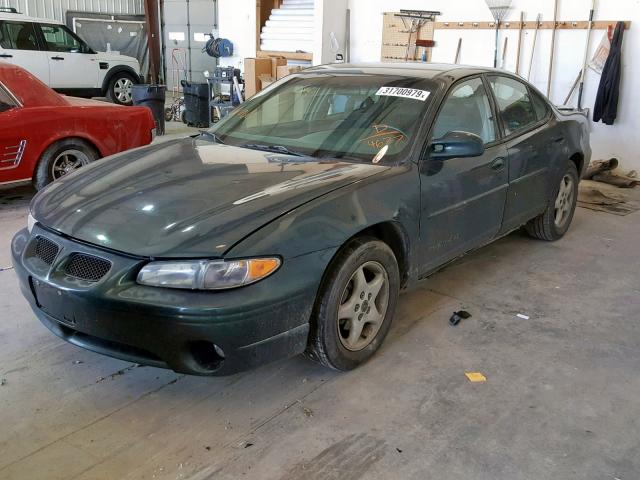 1G2WK52J21F174677 - 2001 PONTIAC GRAND PRIX GREEN photo 2
