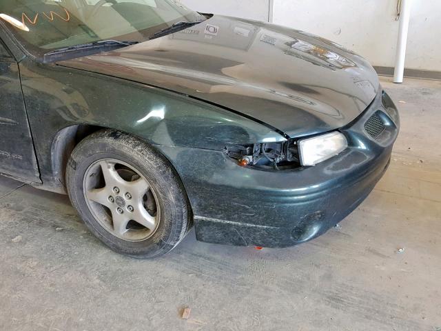 1G2WK52J21F174677 - 2001 PONTIAC GRAND PRIX GREEN photo 9