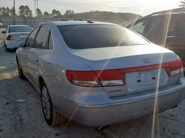 KMHFC46D39A350597 - 2009 HYUNDAI AZERA GLS SILVER photo 3