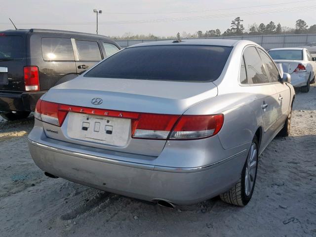 KMHFC46D39A350597 - 2009 HYUNDAI AZERA GLS SILVER photo 4