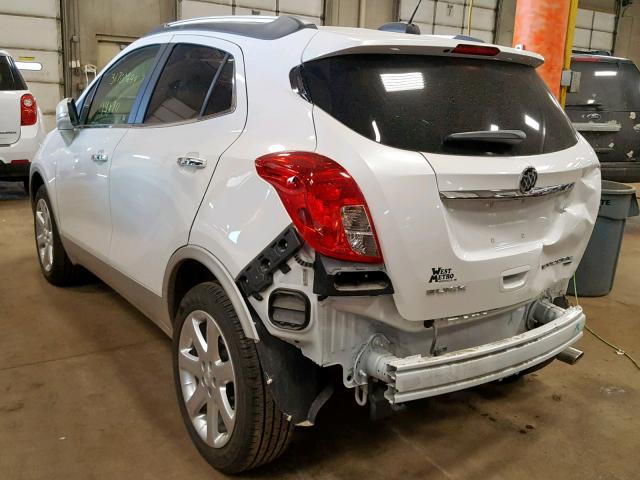 KL4CJGSB9FB223047 - 2015 BUICK ENCORE WHITE photo 3