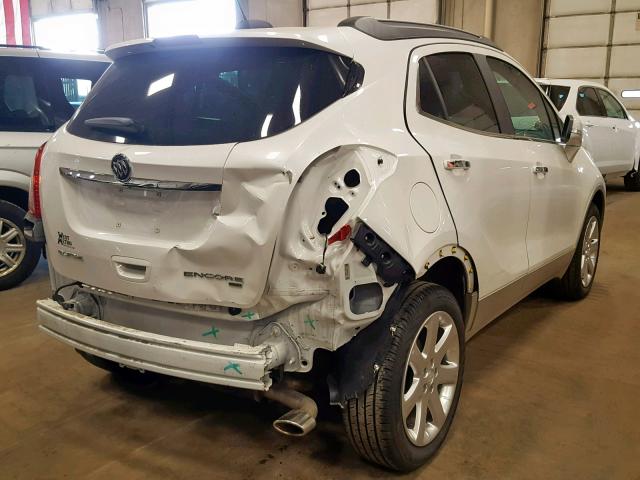 KL4CJGSB9FB223047 - 2015 BUICK ENCORE WHITE photo 4