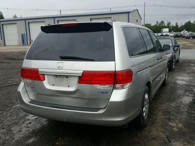 5FNRL38228B082882 - 2008 HONDA ODYSSEY LX SILVER photo 4