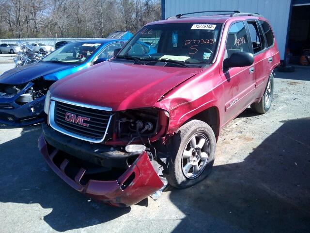 1GKDS13S742277323 - 2004 GMC ENVOY RED photo 2