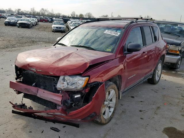 1J4NF1FBXBD135995 - 2011 JEEP COMPASS SP Қызыл фото 2