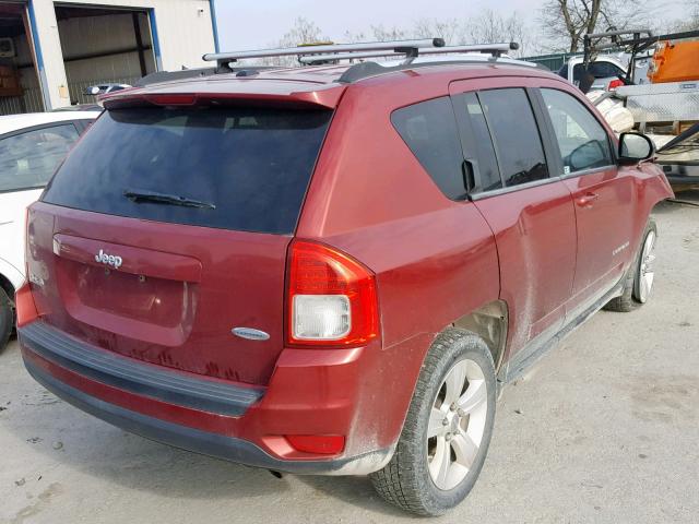 1J4NF1FBXBD135995 - 2011 JEEP COMPASS SP Қызыл фото 4