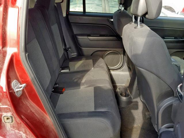 1J4NF1FBXBD135995 - 2011 JEEP COMPASS SP Қызыл фото 6