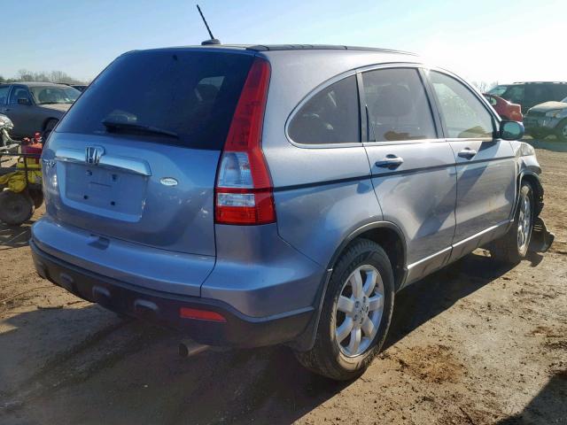 JHLRE48709C013024 - 2009 HONDA CR-V EXL BLUE photo 4