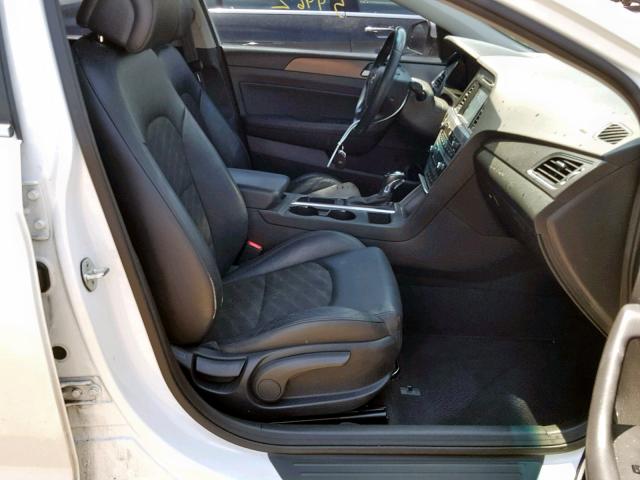 5NPE34AF9FH081356 - 2015 HYUNDAI SONATA SPO WHITE photo 5