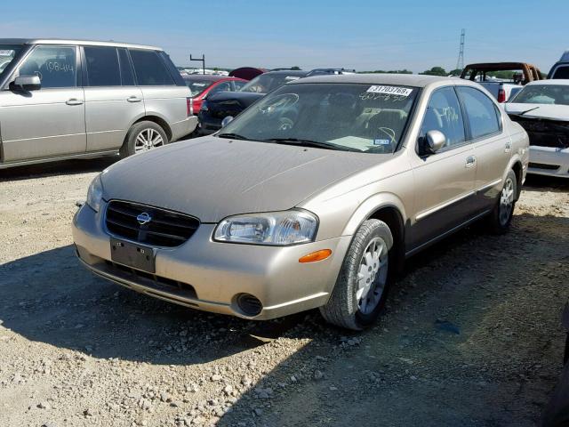 JN1CA31D61T802830 - 2001 NISSAN MAXIMA GXE GOLD photo 2