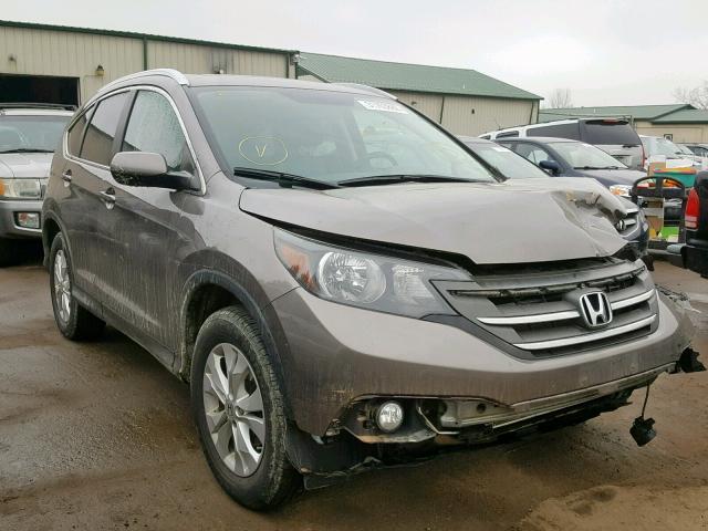 5J6RM4H73DL070336 - 2013 HONDA CR-V EXL GRAY photo 1