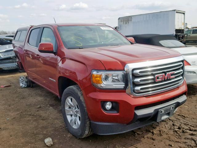 1GTG6CE36G1307503 - 2016 GMC CANYON SLE RED photo 1