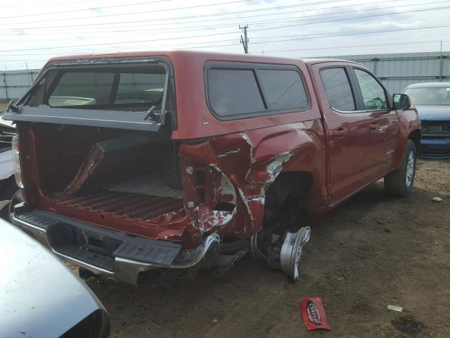 1GTG6CE36G1307503 - 2016 GMC CANYON SLE RED photo 4