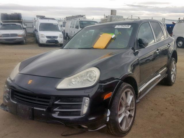 WP1AB29P78LA44466 - 2008 PORSCHE CAYENNE S BLACK photo 2