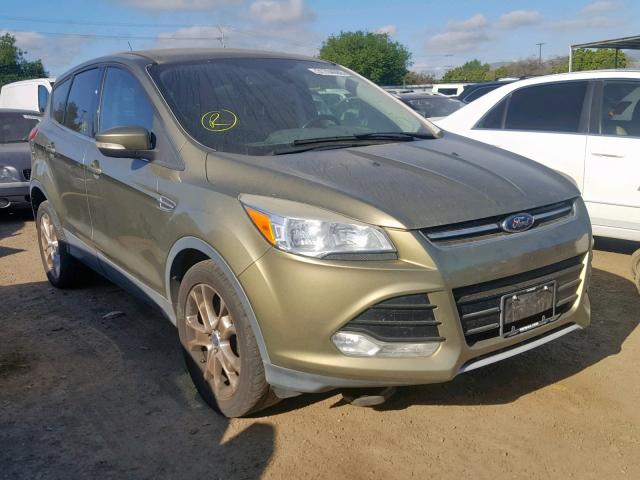 1FMCU0HX9DUA55253 - 2013 FORD ESCAPE SEL GREEN photo 1